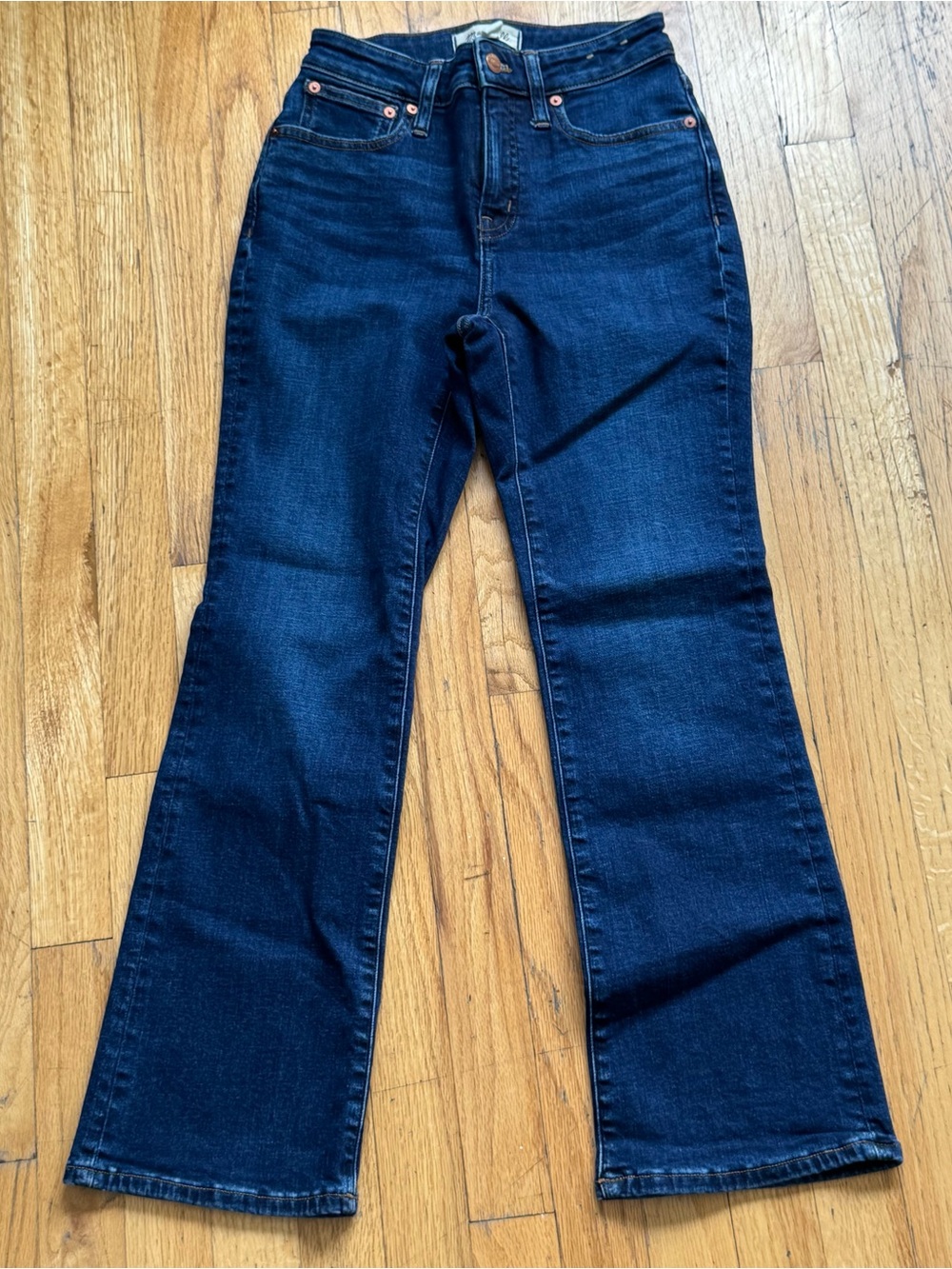 Madewell Deep Indigo High-Rise Flare Jeans